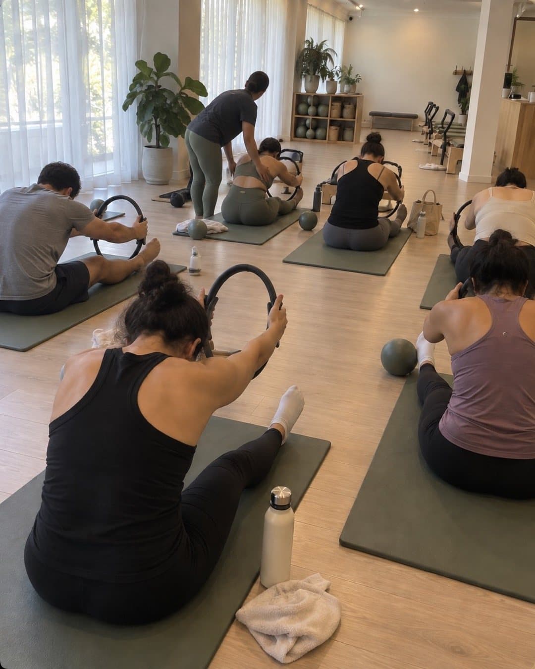 Trabajo con aro de pilates